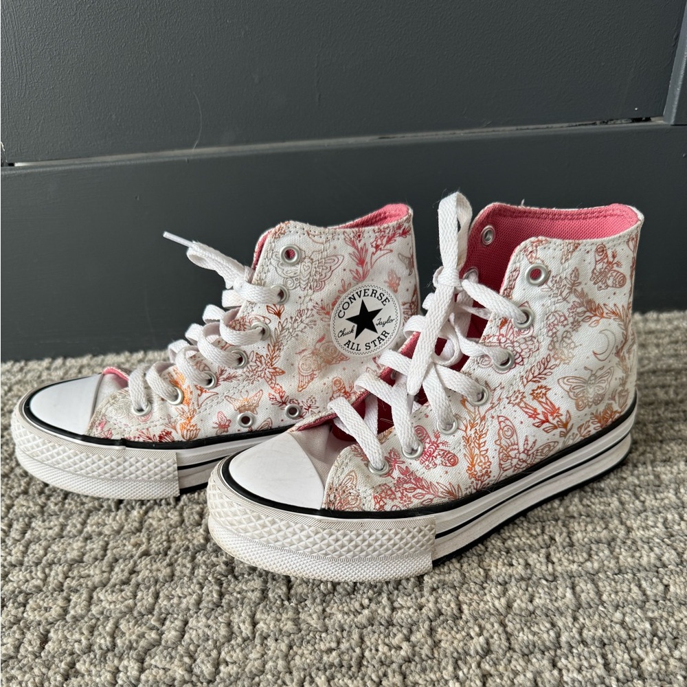 Girls Converse high top sneakers